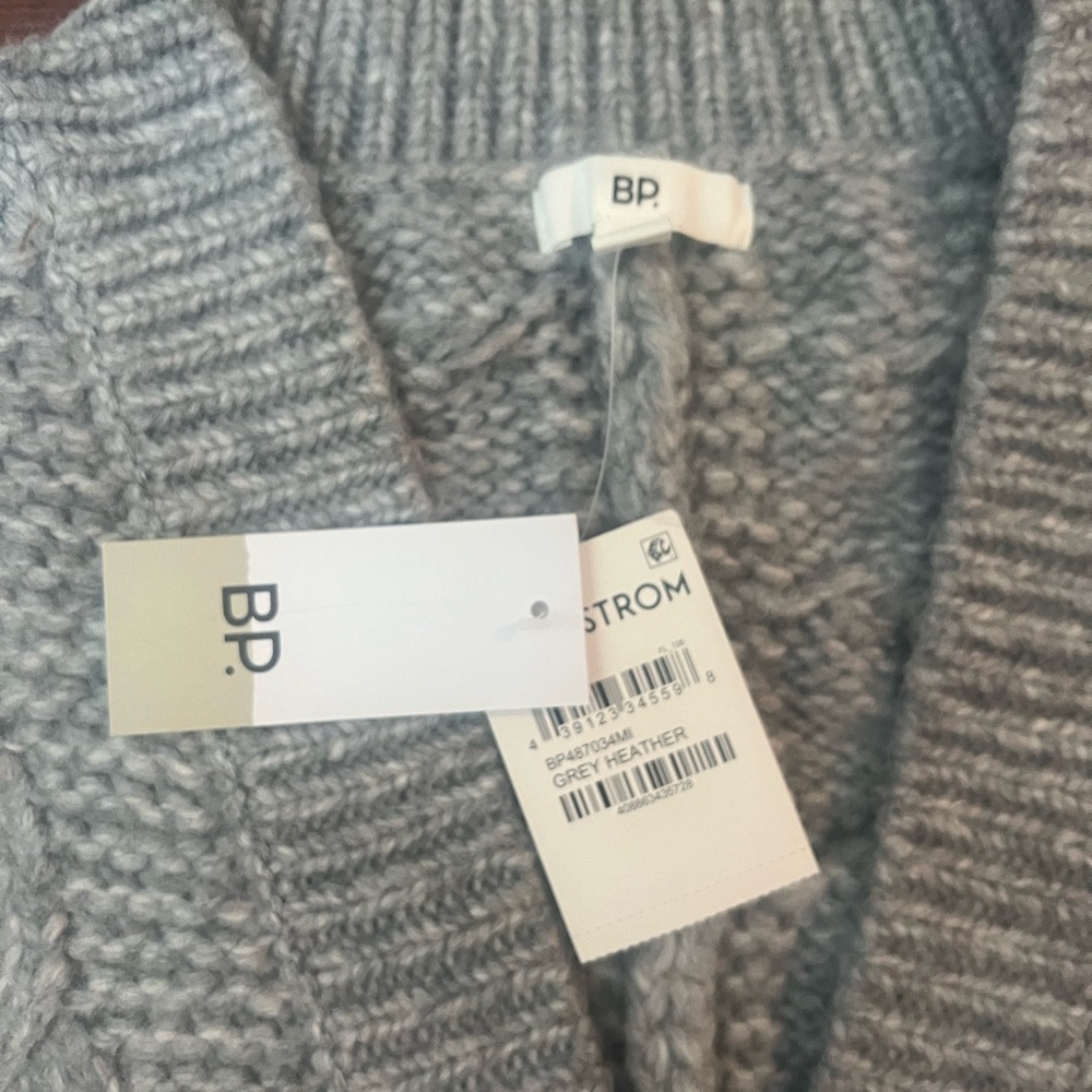 NWT Nordstrom BP gray sweater cardigan
